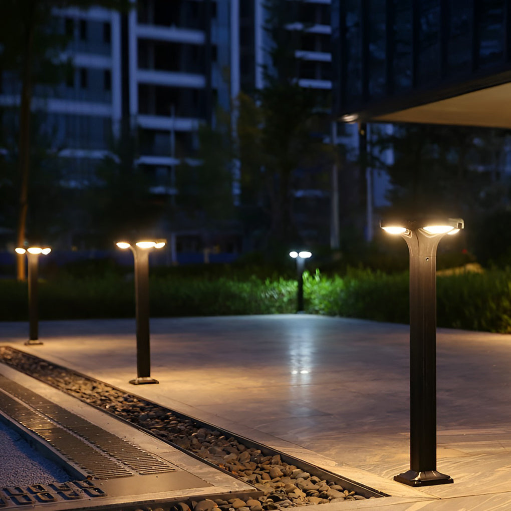 WILLOUGHBY QUAD SQUARE SOLAR GARDEN ILLUMINATORS - Versatile Hardwired or Solar Power Options"  
2. "HARTFORD FOUR-BEAM OUTDOOR PATHWAY LUMINARIES - Waterproof with Dual Power Choices"  
3. "CAVENDISH SQUARE LED WALKWAY LIGHTS - Elegant Solar and Hardwire