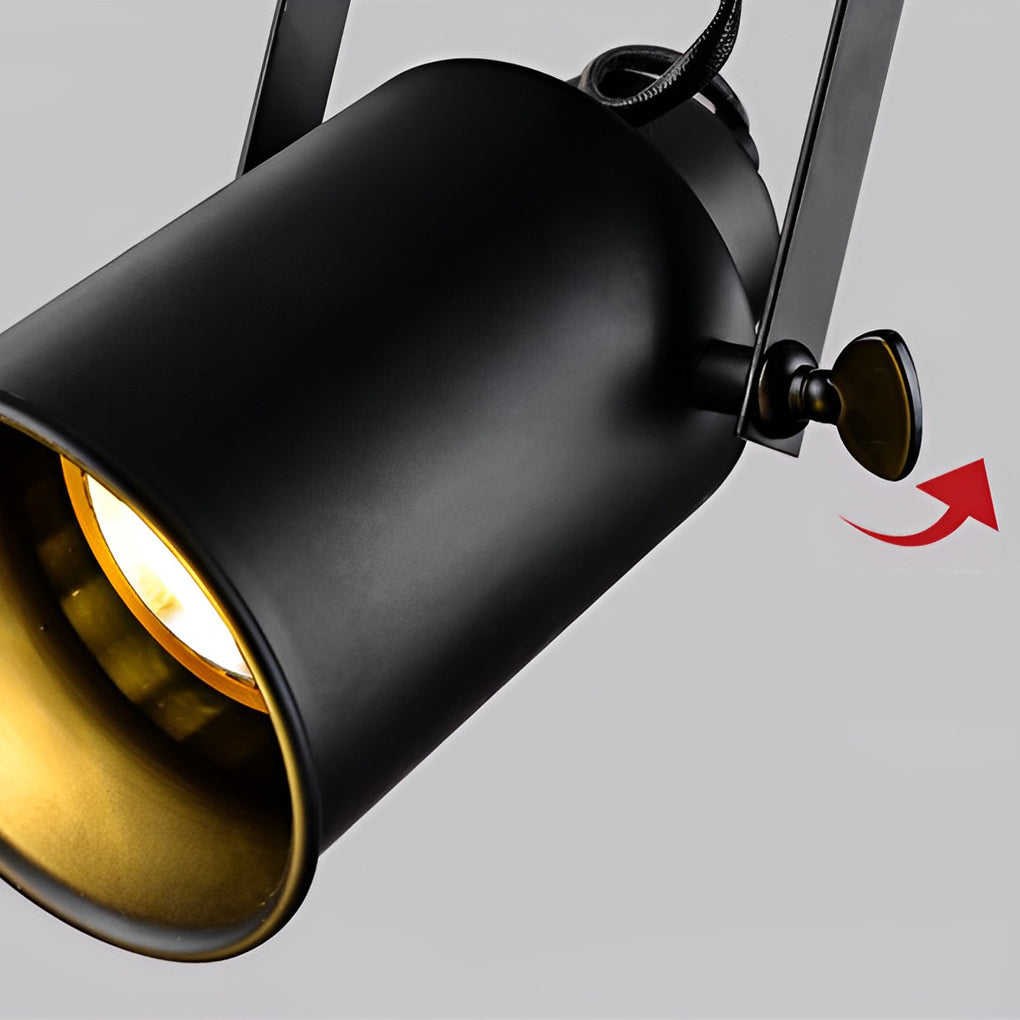 BRIDGEMAN ADJUSTABLE IRON SPOTLIGHTS WITH VINTAGE LED ILLUMINATION
