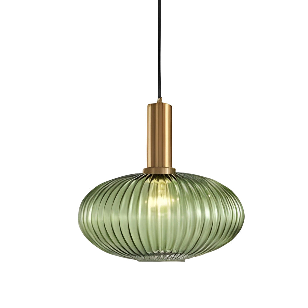 WINTHORPE STRIPED GLASS HANGING LANTERN