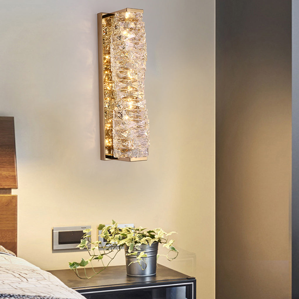 WINTHROP CRYSTAL TRIFECTA DIMMING WALL SCONCE