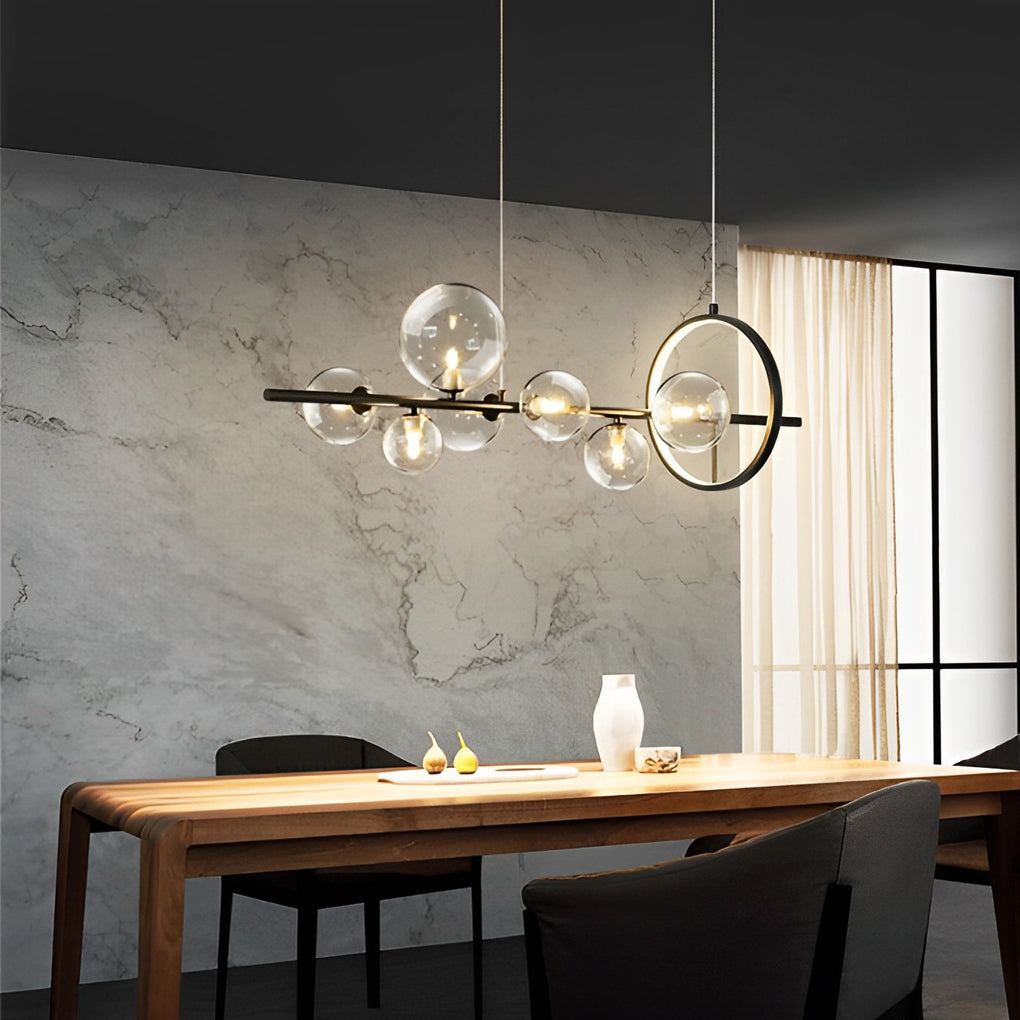 WINTHROP ORBULAR CRYSTAL LIGHTING FIXTURE