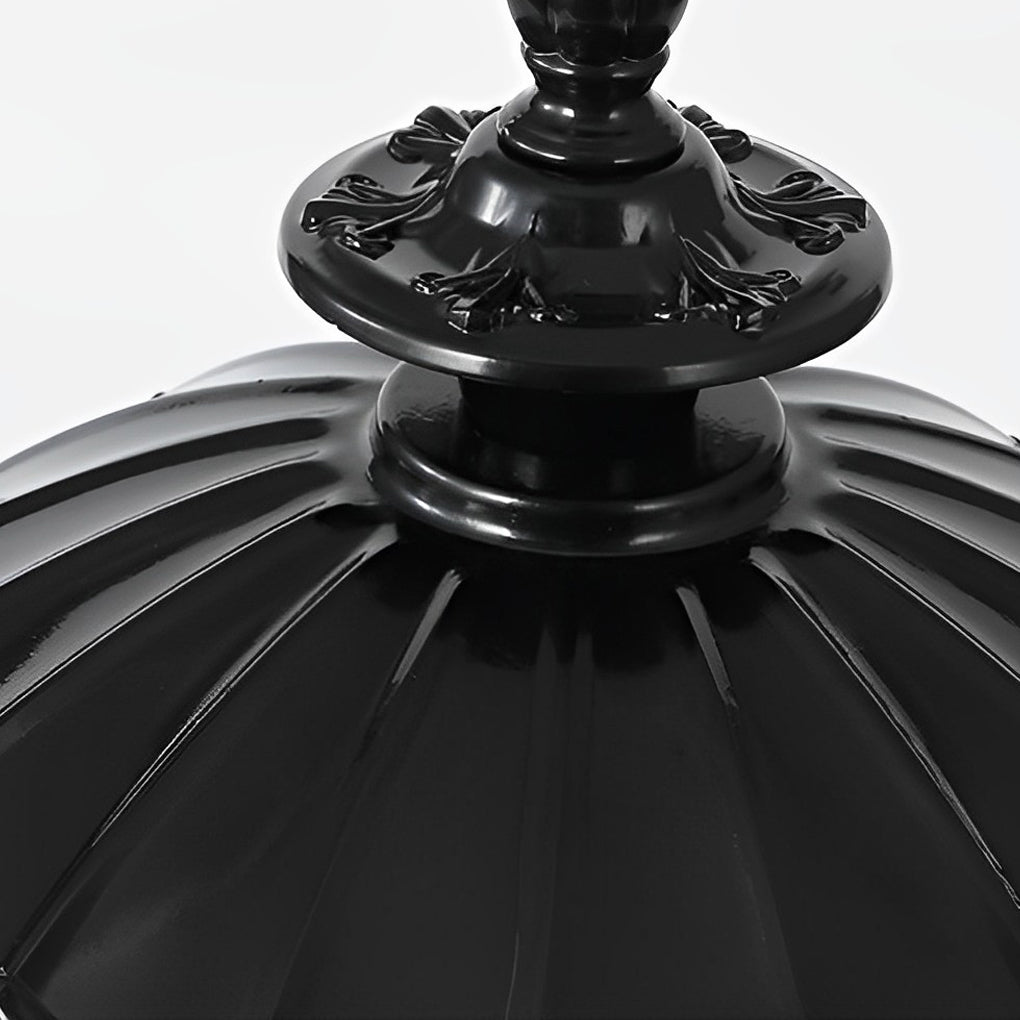 CHARLESTON BLOOM WATERPROOF PILLAR LIGHT WITH COGNAC GLASS