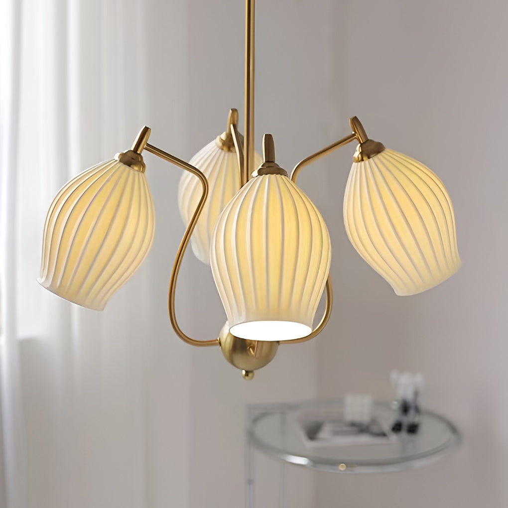 WHITBY BLOSSOM QUAD LIGHT CEILING LAMP