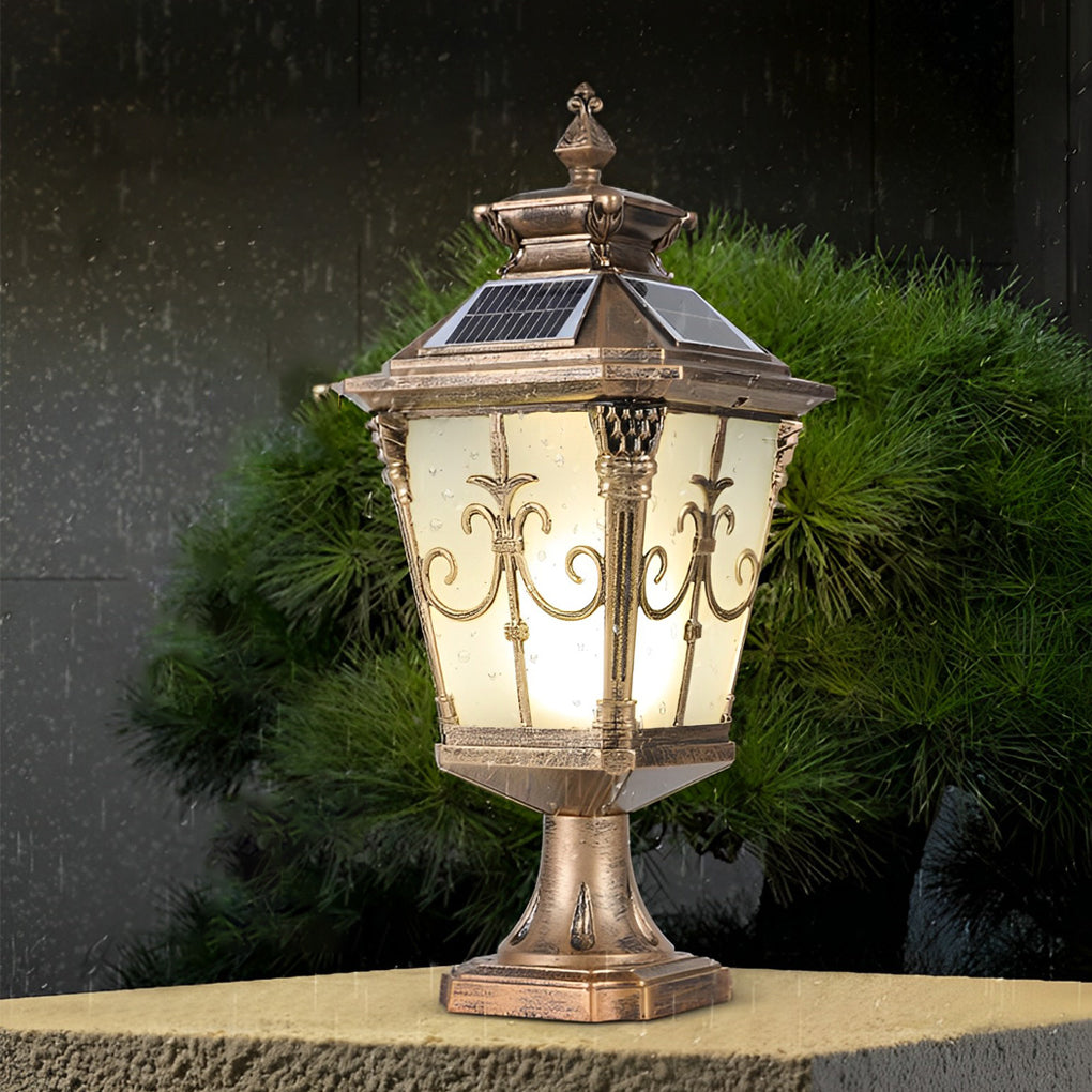 BRACKENDALE VINTAGE PATTERNED SOLAR FENCE LIGHTS