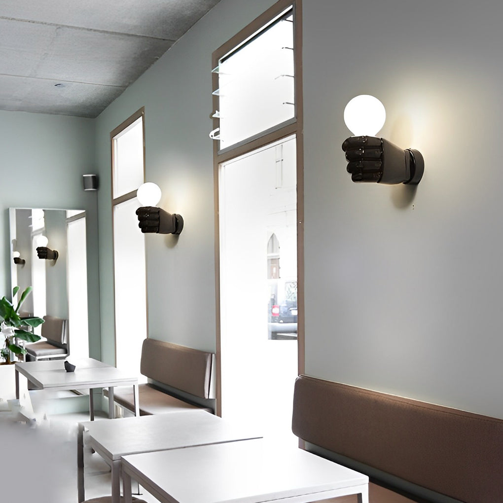 FENWICK RESIN HANDCASTED INDUSTRIAL WALL SCONCE