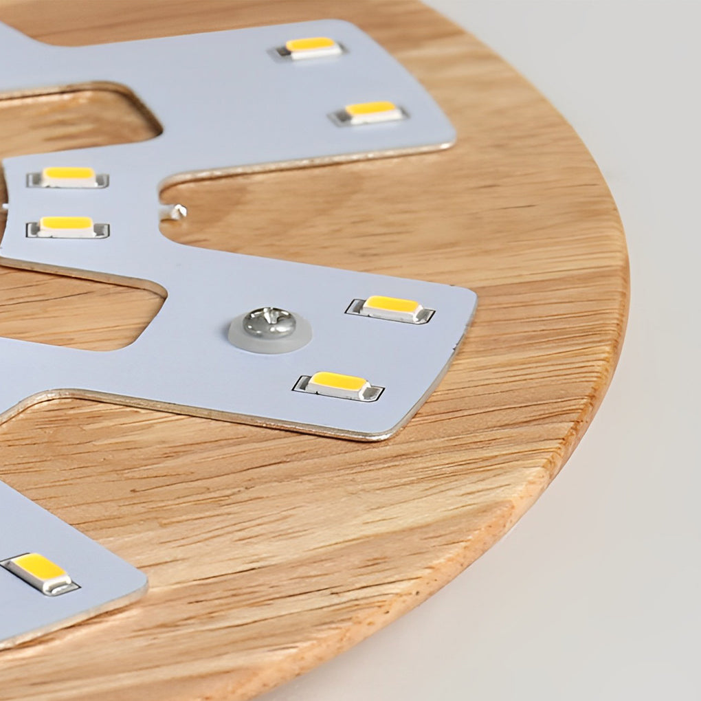 WINDSOR WOODEN OVAL LED WALL SCONCE