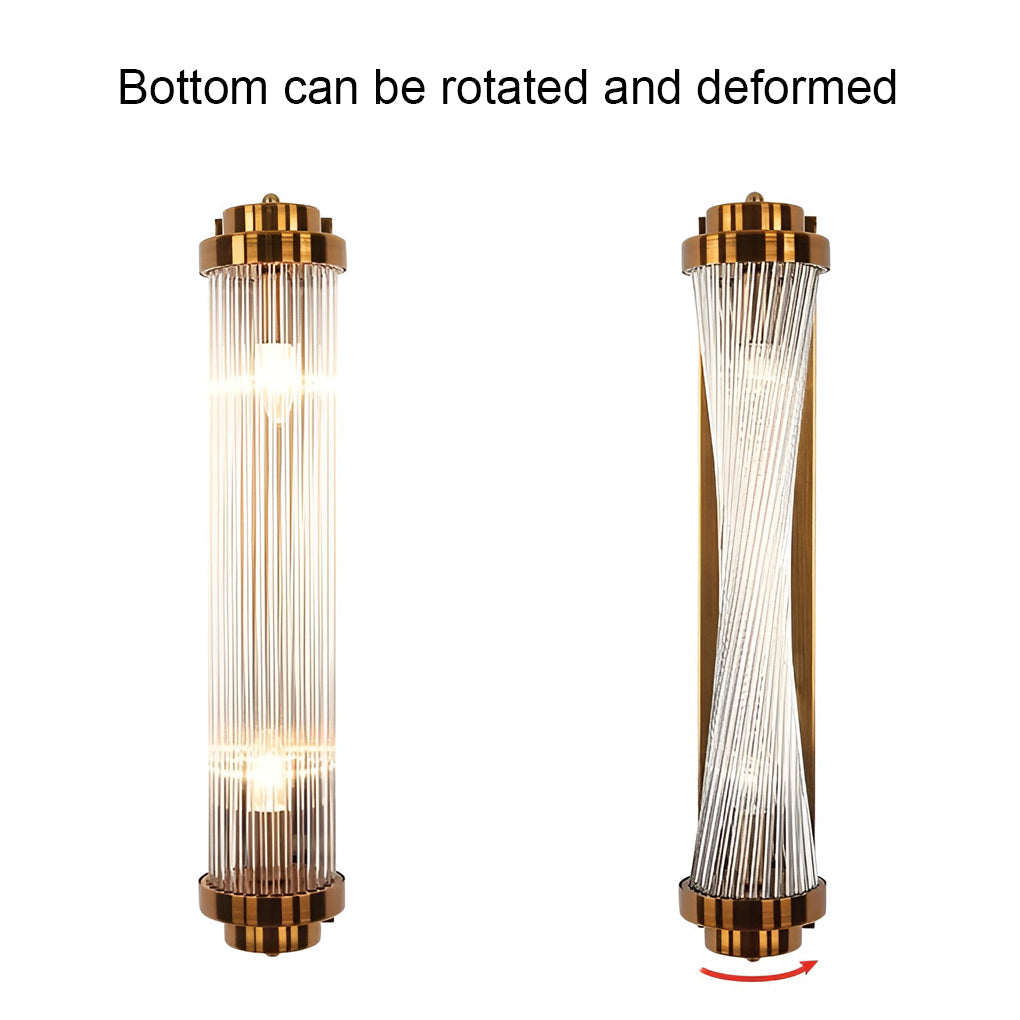 WINTERBOURNE CRYSTAL GLOW WALL SCONCE WITH ADJUSTABLE WARM WHITE LIGHT