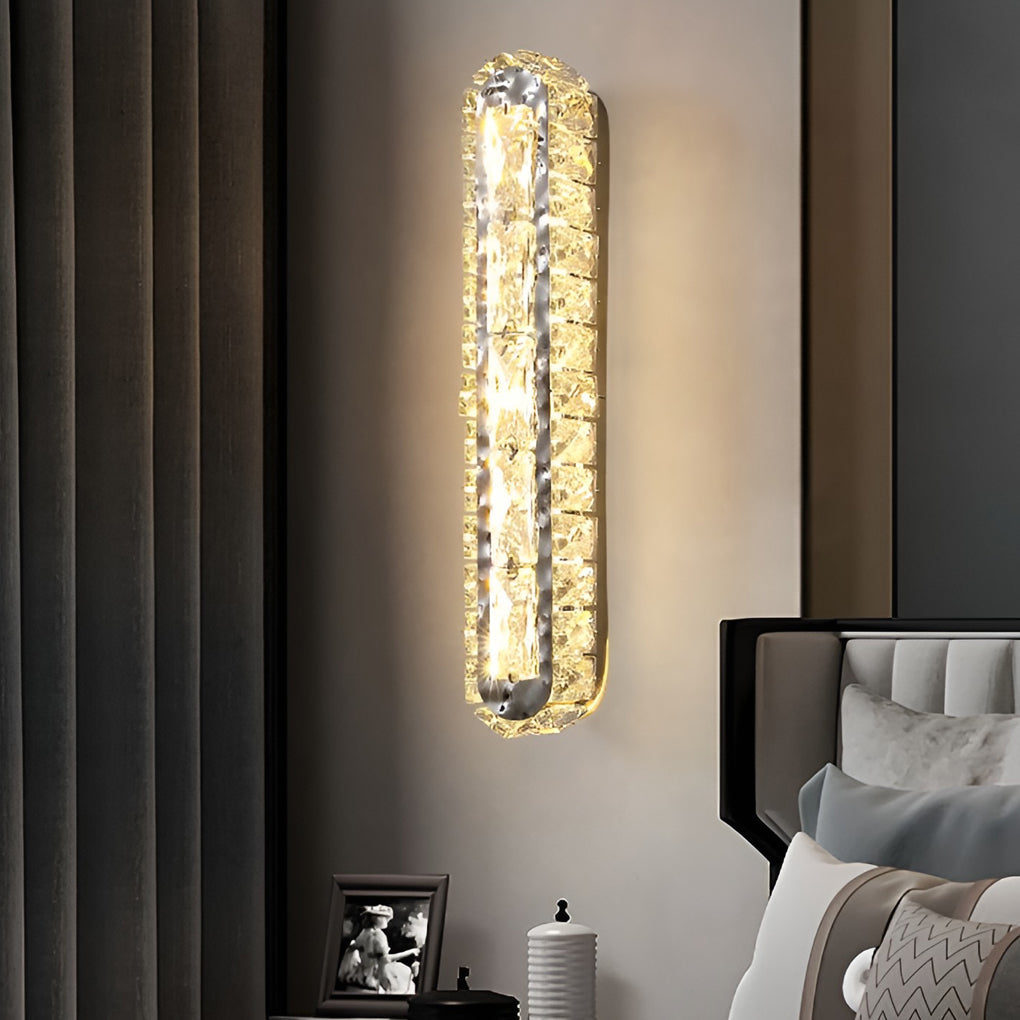 WINDSOR CRYSTAL TRIPLE DIMMER WALL SCONCE