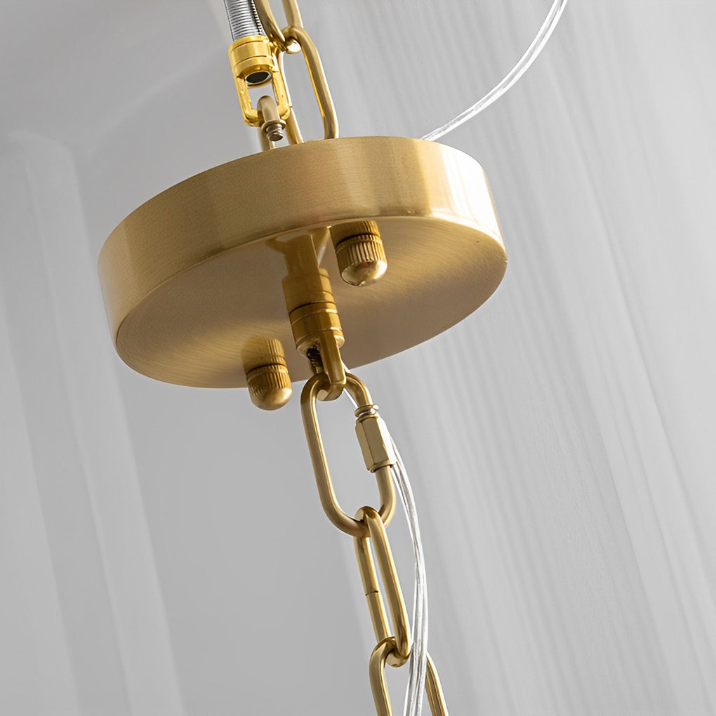 BELLEFONTE PEARL-ADORNED GLASS LIGHTING WITH TRIPLE DIMMING