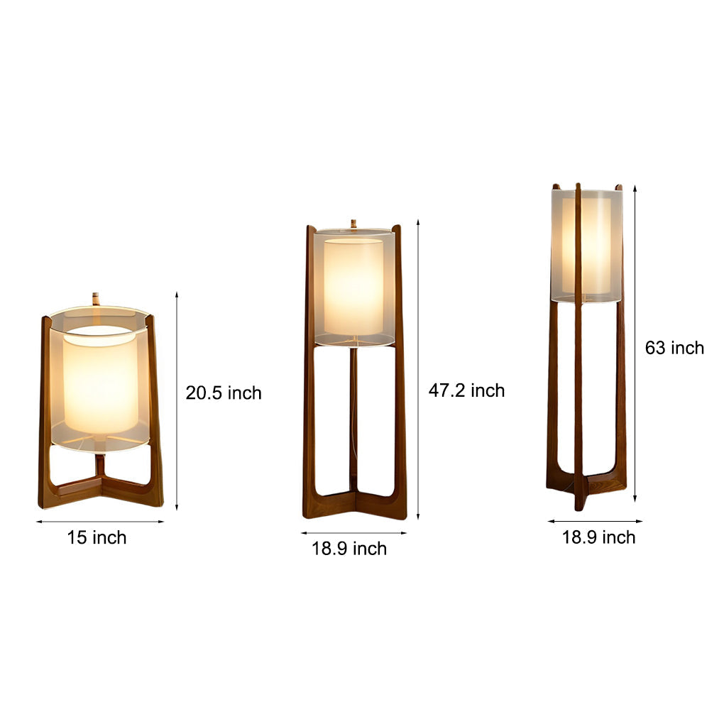 WINDSOR WOODLAND TWIN-TONE LED FLOOR LANTERN
