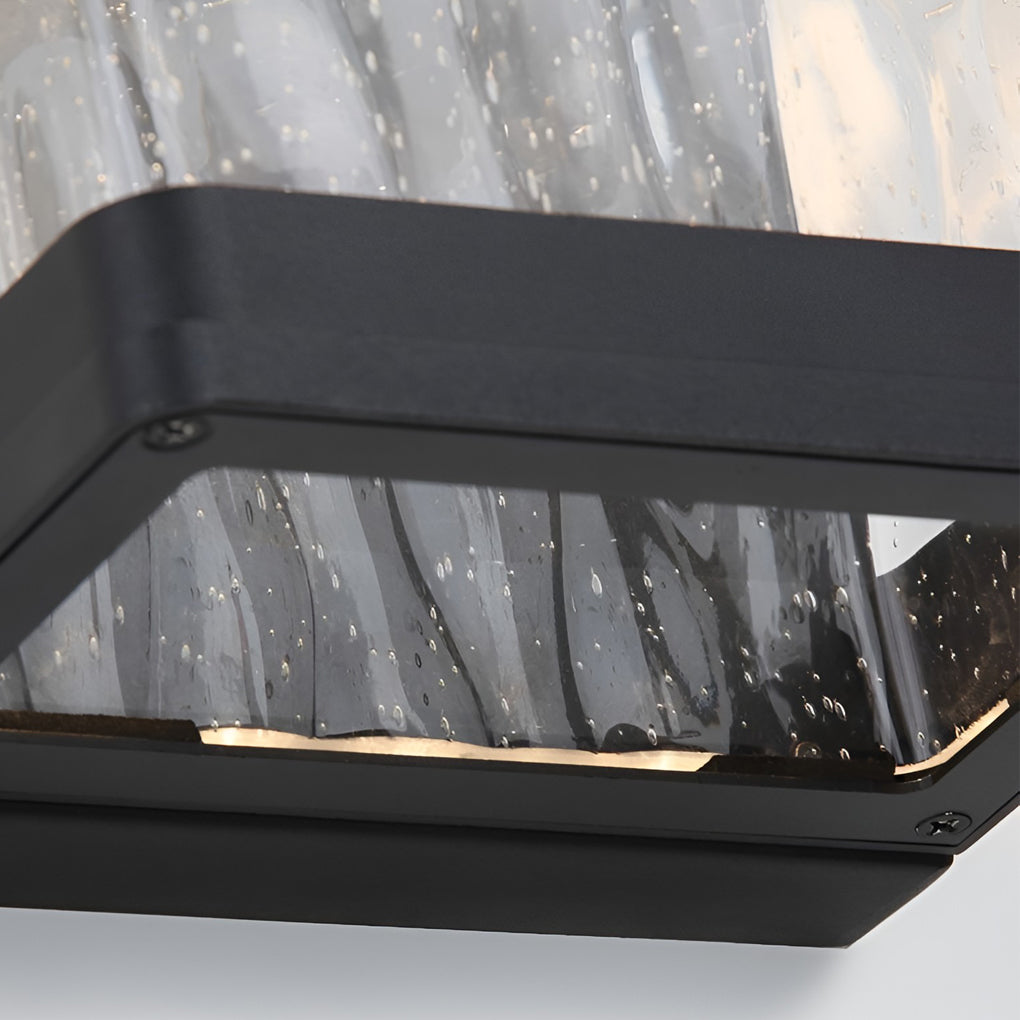 WINDSOR HARBOR AQUA-FUSED GLASS OUTDOOR WALL LIGHT