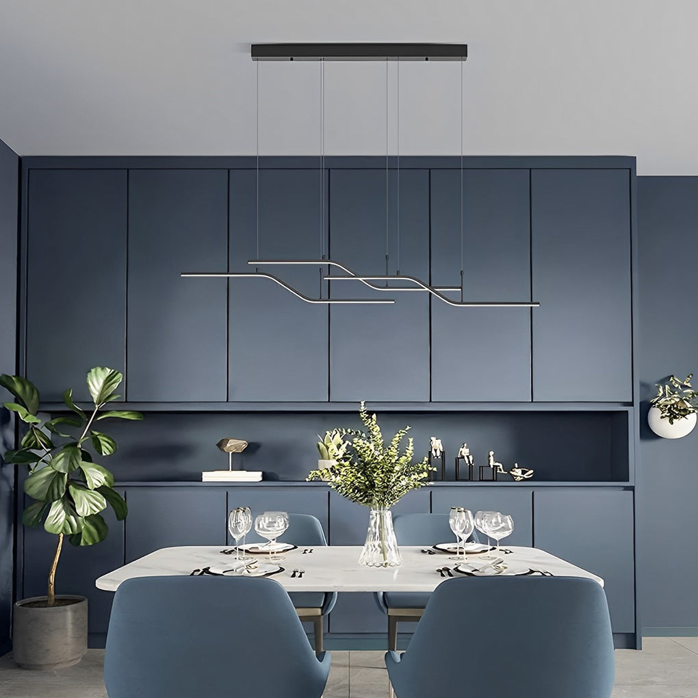 WINDSOR ZIGZAG REMOTE-CONTROLLED DIMMABLE NORDIC CHANDELIER