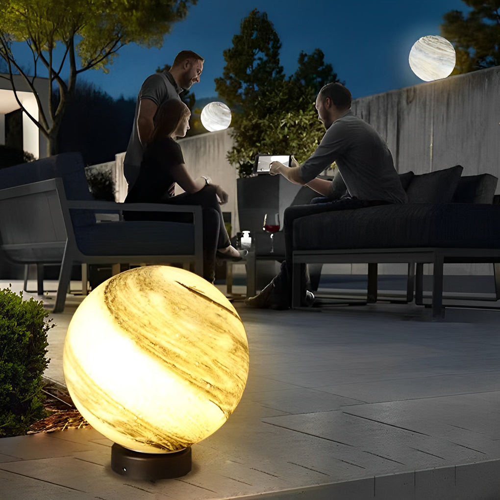 THORNBURY SPHERE GLOW OUTDOOR POST ILLUMINATORS