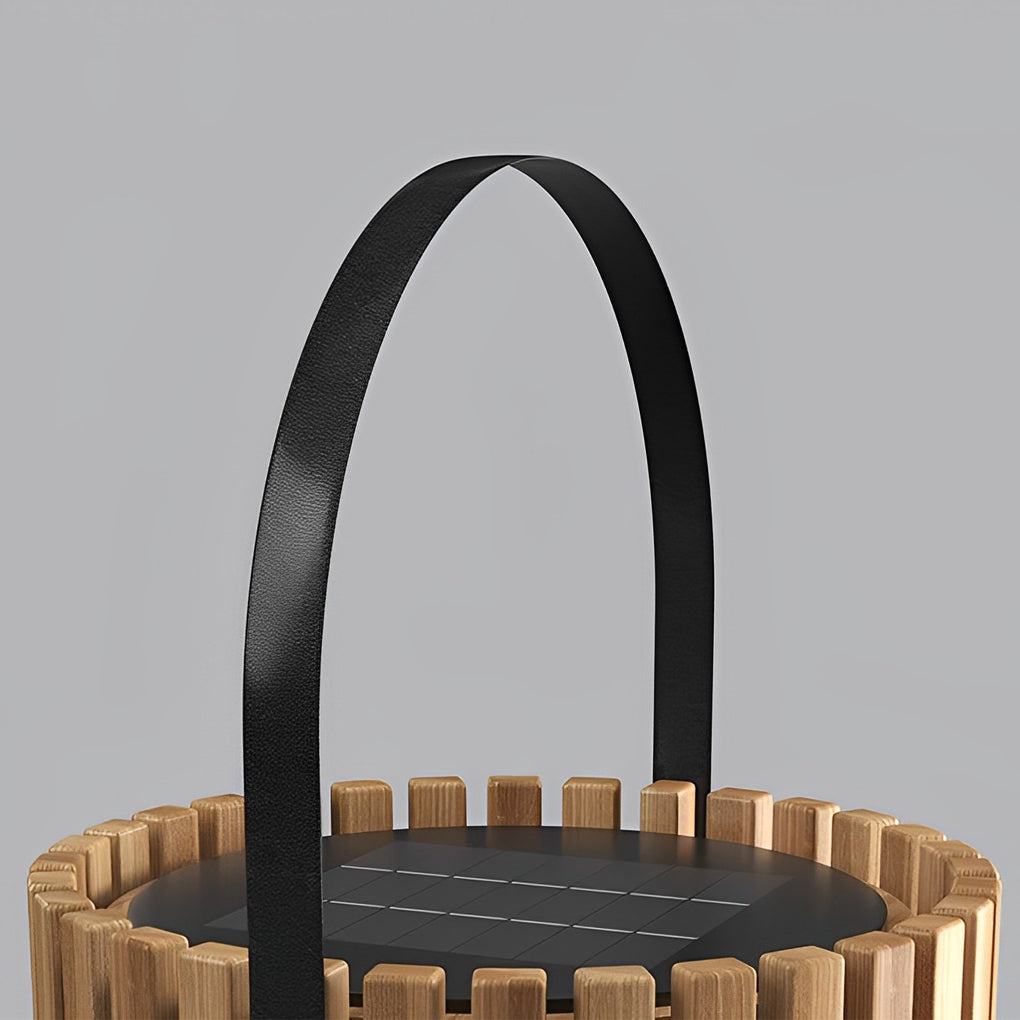 WINDSOR WOODEN SOLAR GARDEN ILLUMINATORS WITH ADJUSTABLE HEIGHT