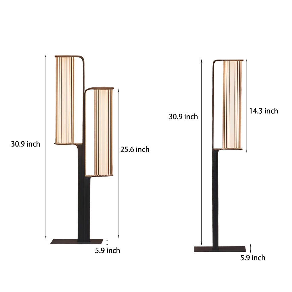 WINDSOR TWILIGHT DUAL CYLINDER PATH LIGHTS, BLACK WATER-RESISTANT OUTDOOR LANTERN