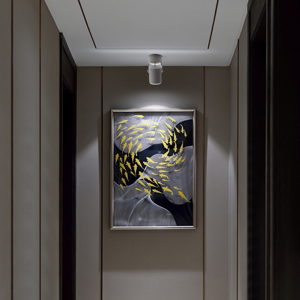 BRACKENDALE POLISHED ALUMINUM SPOTLIGHT WITH ADJUSTABLE FOCUS