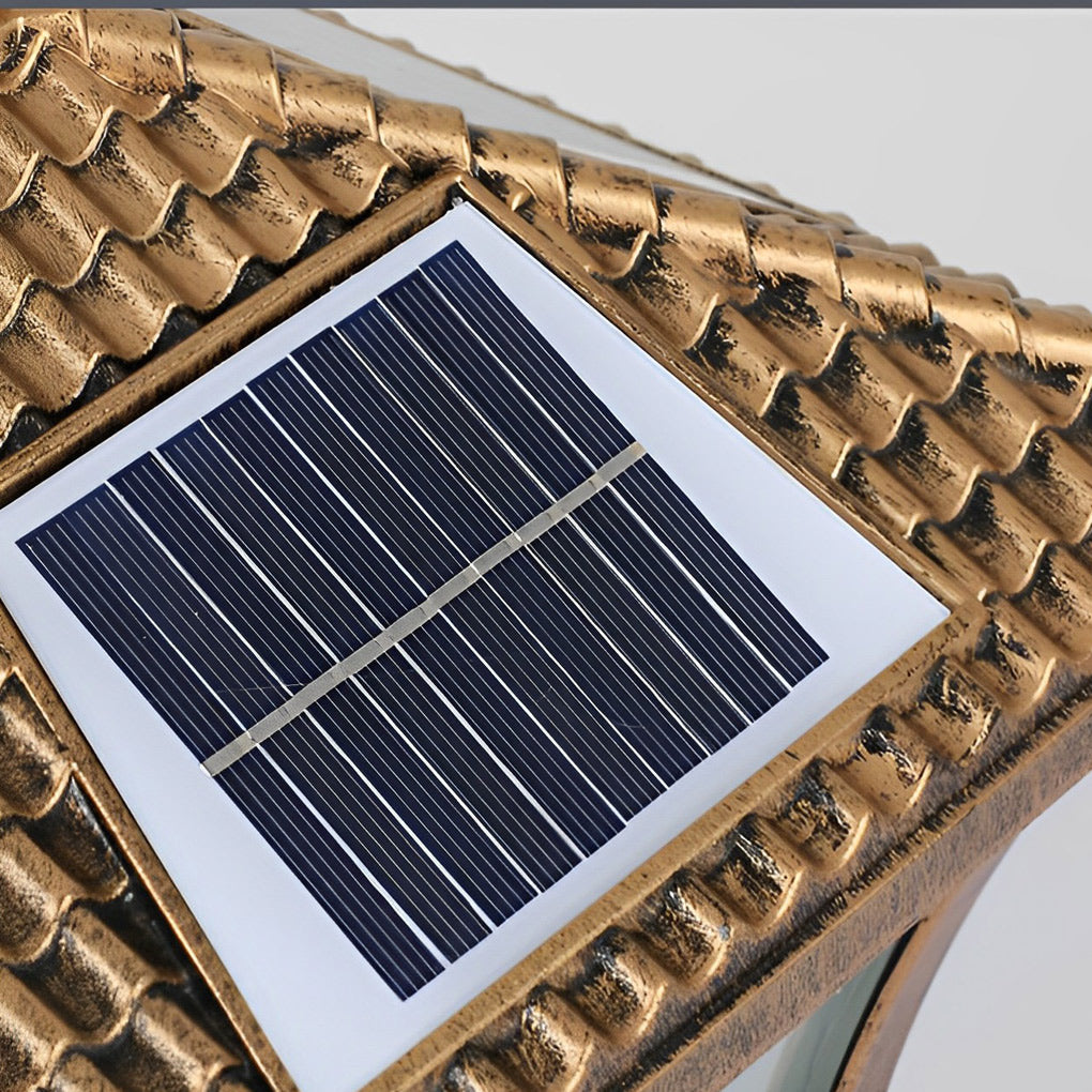 WINTHORPE SOLAR-CHARGED RUSTIC FENCE LANTERNS