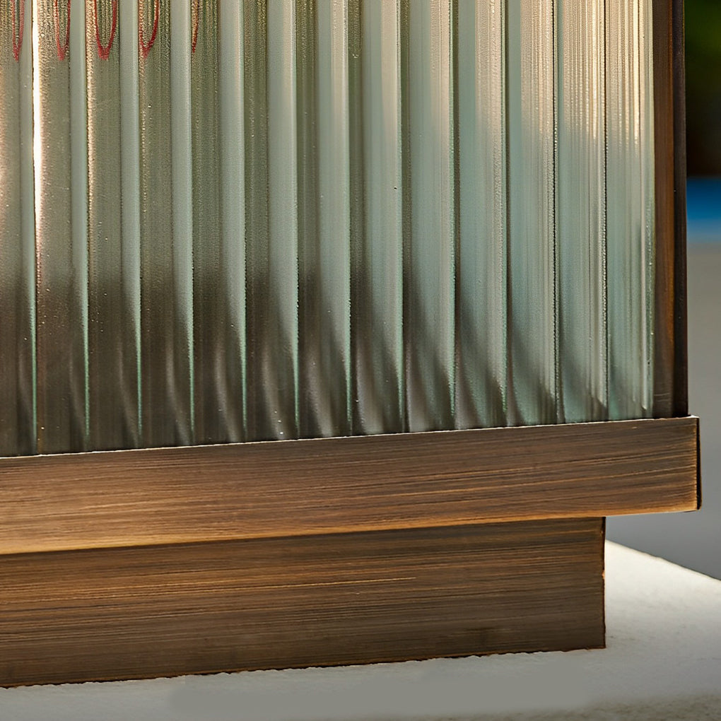 WINTHROP SOLAR-POWERED SQUARE FENCE LANTERNS WITH TIMING FUNCTION