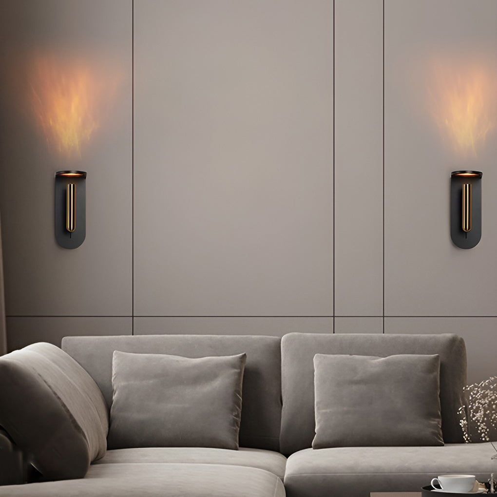 FENWICK 3W ILLUMINATED FLAME WALL SCONCE