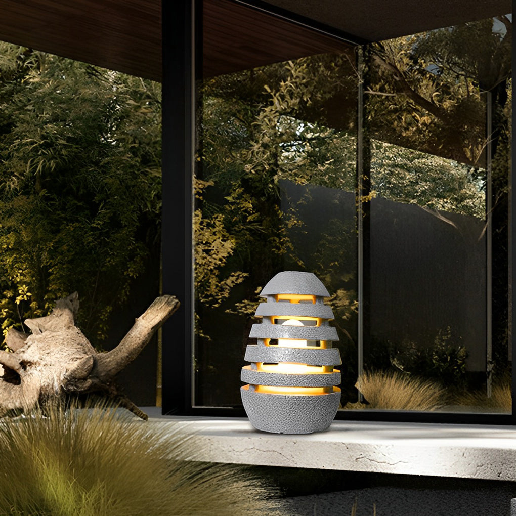WINTHROP RAINBOW RESIN GARDEN ORB LIGHT, WATER-RESISTANT MODERN OUTDOOR ILLUMINATION
