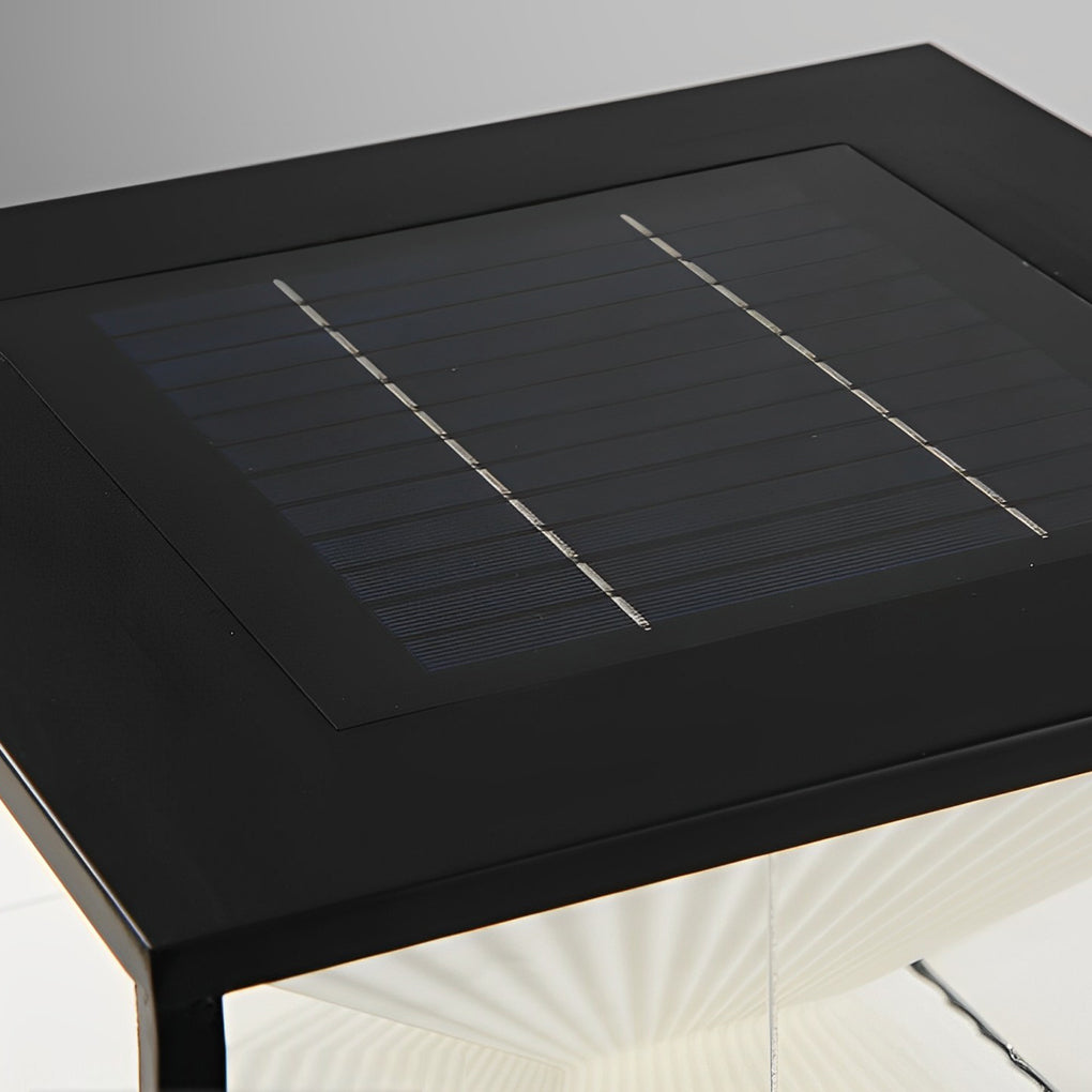 WINDSOR SOLAR GLOW SQUARE HOURGLASS FENCE LANTERNS