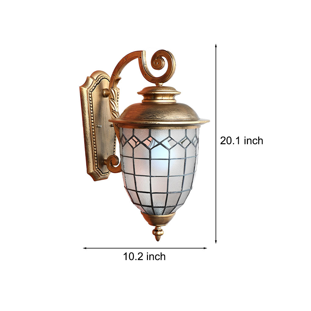WINDSOR WATERPROOF WALL LANTERN, VINTAGE EUROPEAN DESIGN