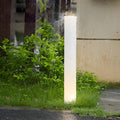 WINTHROP RAINPROOF WHITE TAPERED SOLAR GARDEN LANTERN
