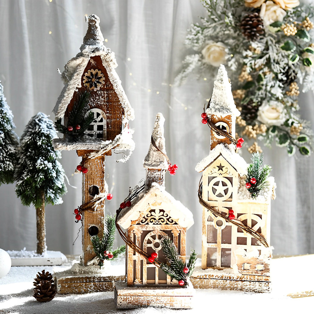 WINTERDALE ILLUMINATED COTTAGE VILLAGE DECORATIVE ORNAMENTS