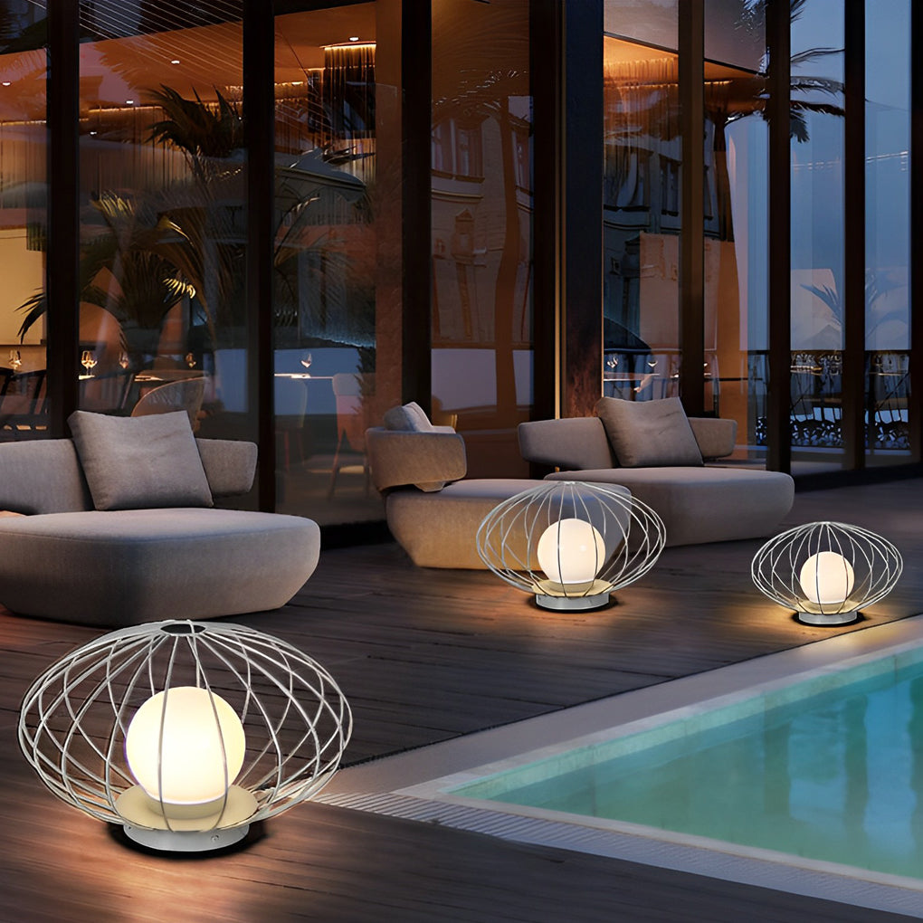 THISTLEWOOD MUSHROOM-INSPIRED OUTDOOR LED LAMP WITH WATER-RESISTANT DESIGN