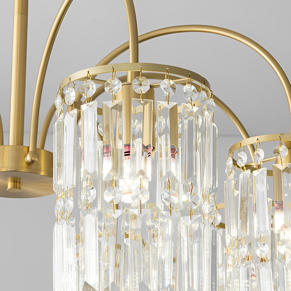 CHARLESTON CRYSTAL CURVE LUXURY CHANDELIER