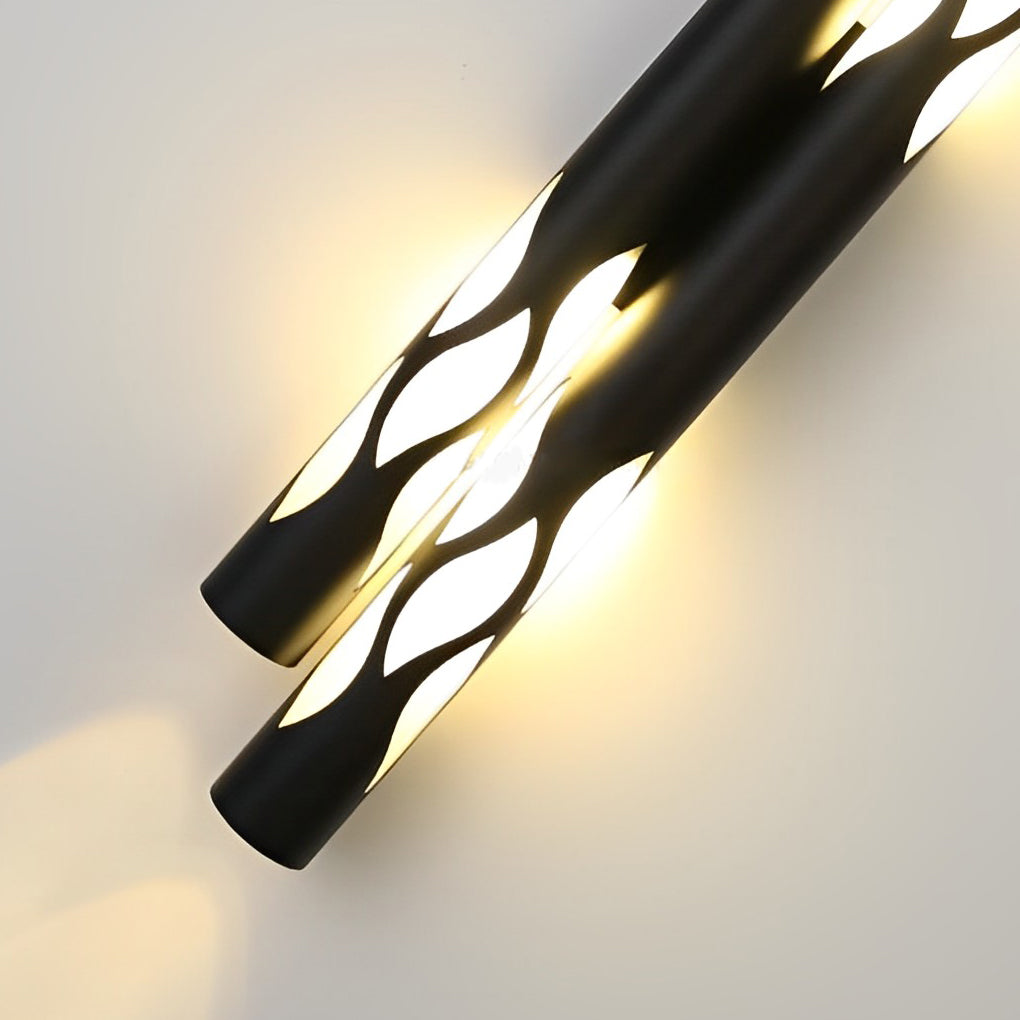 FARROW FLAME-WASHED LED WALL LANTERN