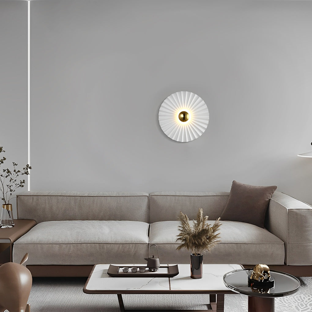 THISTLEBLOOM CIRCULAR PLEATED LUMINAIRE