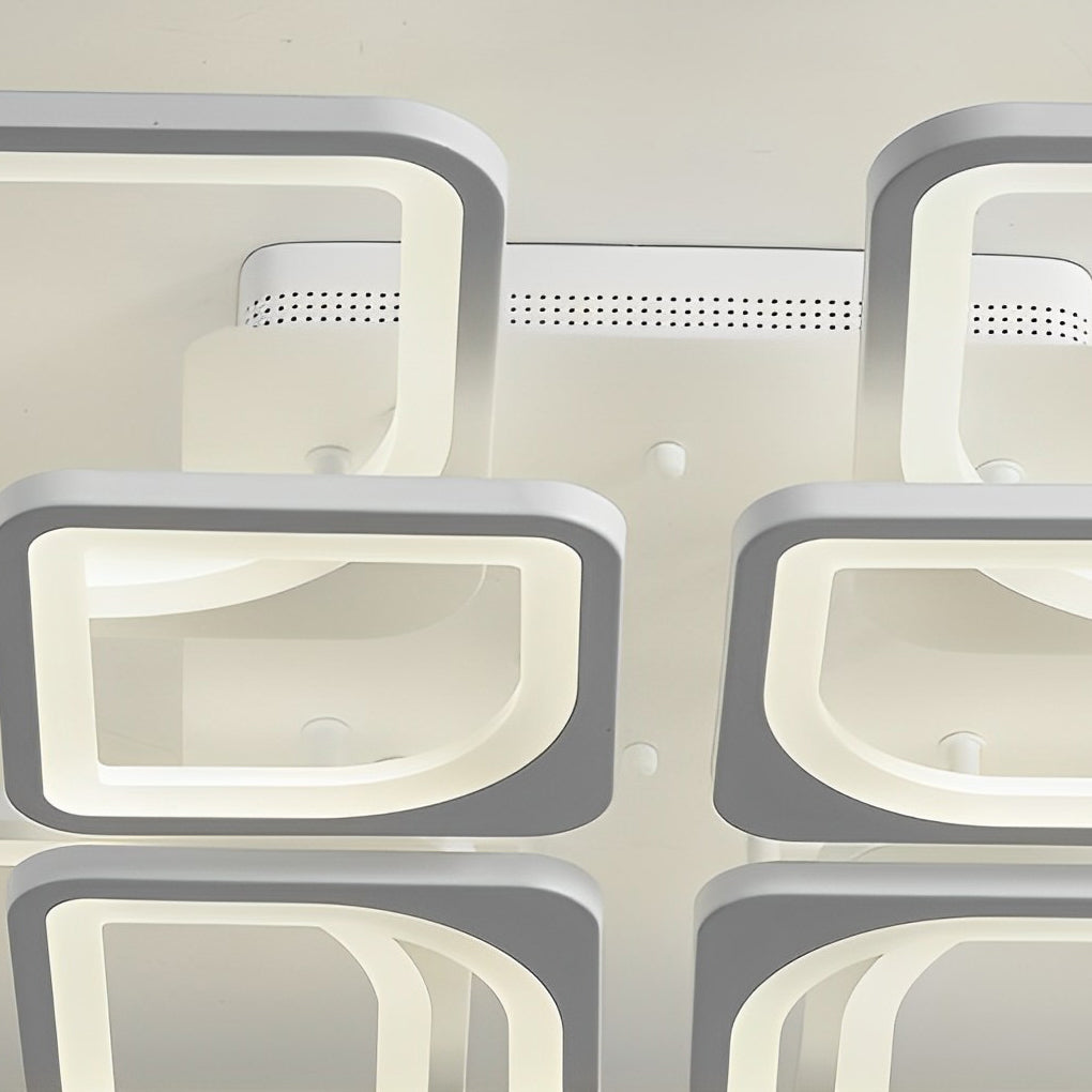 RAVENSHIRE MODERN SQUARE REMOTE DIMMING CEILING LUMINAIRE