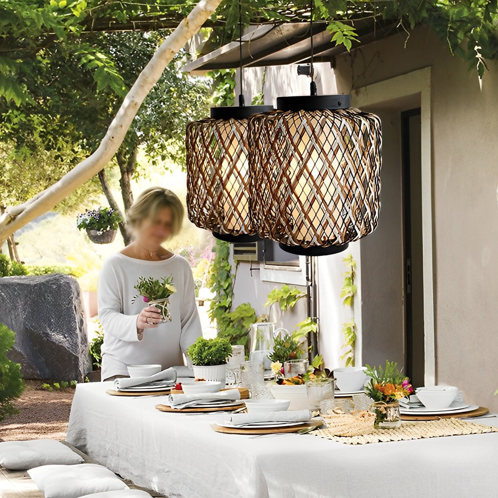 WINTHROP WOVEN OUTDOOR CEILING PENDANT LIGHT