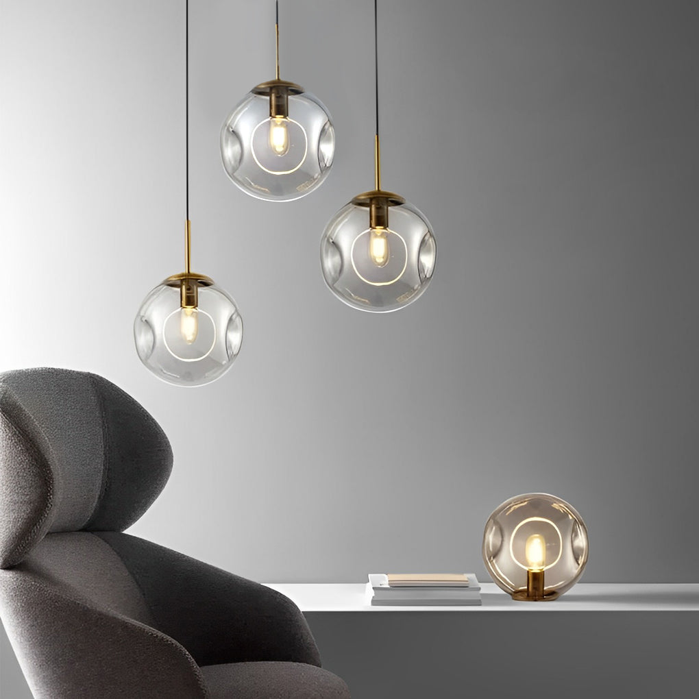 WINTHORPE MINIATURE GLASS ORB CHANDELIER