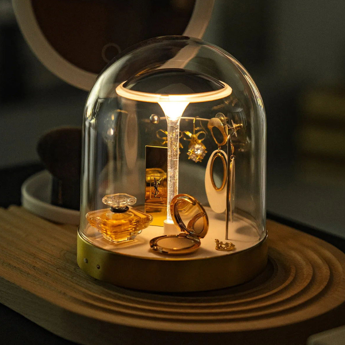 WHIMSY GLASS ENCHANTED LANTERN TABLE LIGHT