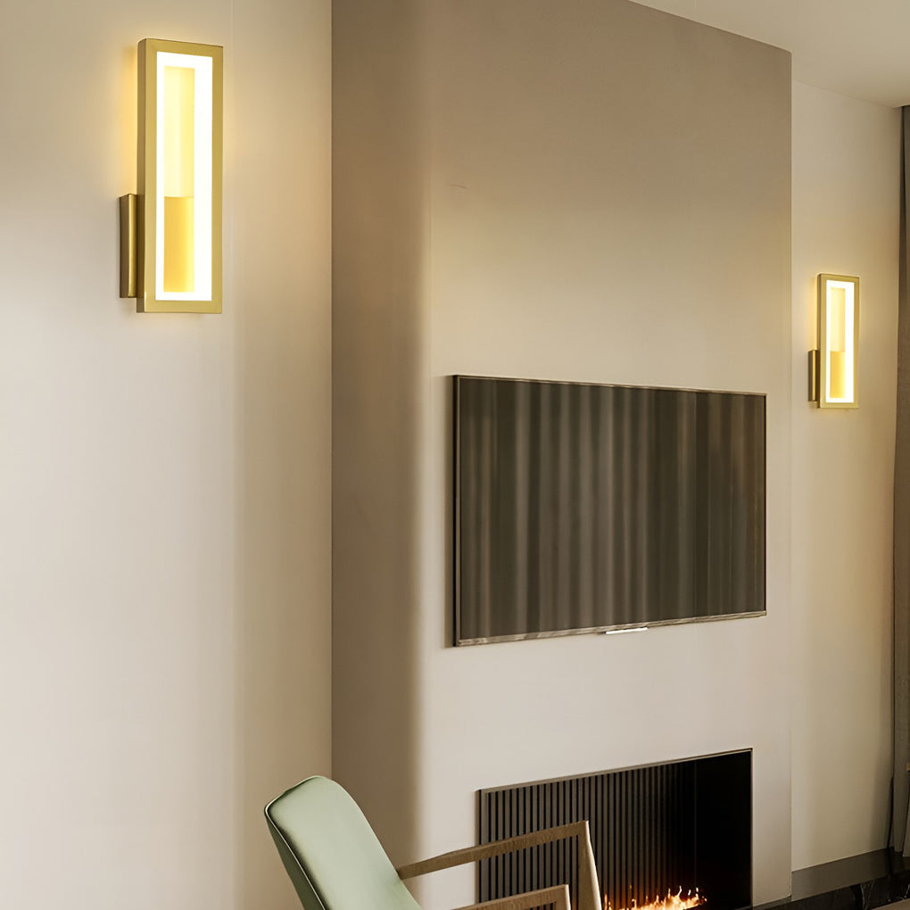 WINTHROP RECTANGULAR LED WALL SCONCE, MODERN ILLUMINATION FIXTURE
