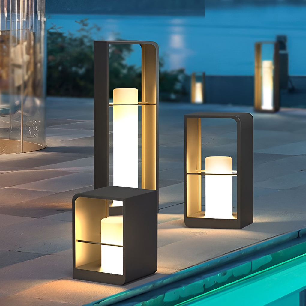 WINCHESTER RECTANGULAR AQUA-LUXE SOLAR LANTERN