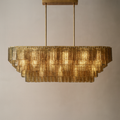 VERDANT MIST RECTANGULAR CRYSTAL LIGHTING