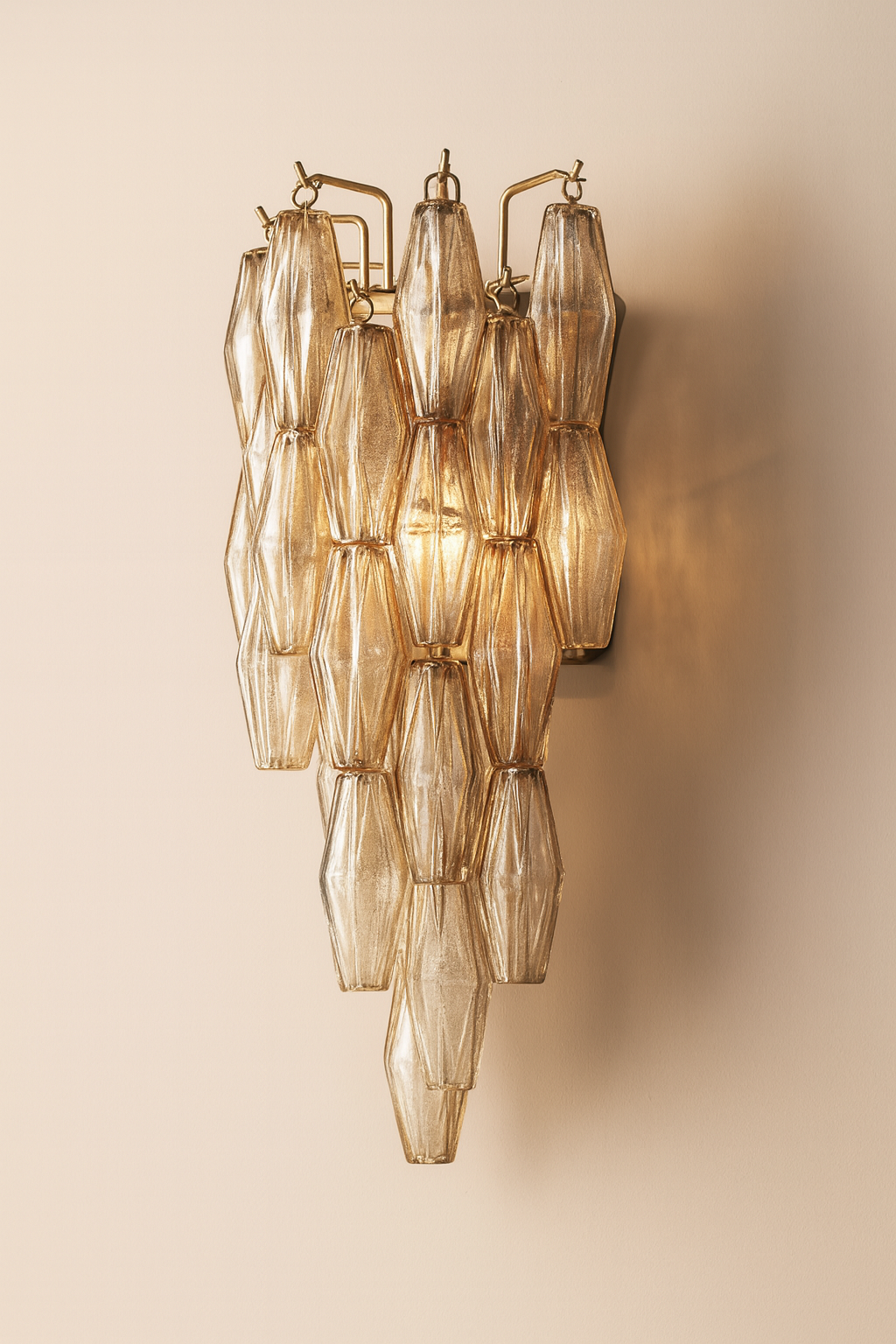 VIGNEUX SLIM SMOKE-COLORED WALL LANTERN