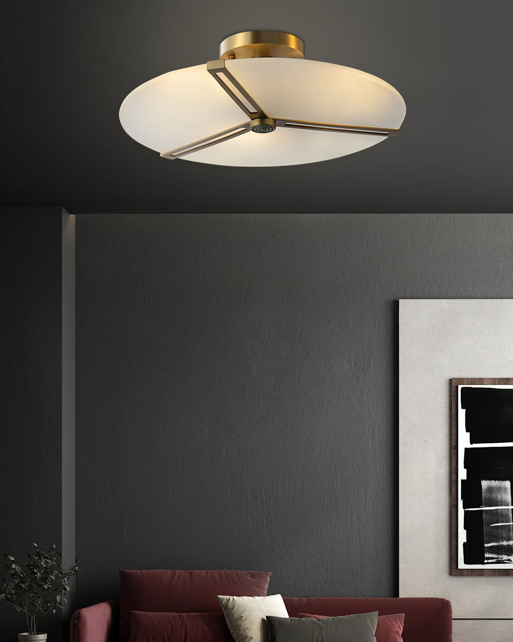 WINTHORPE RUSTIC IRON CEILING LANTERN