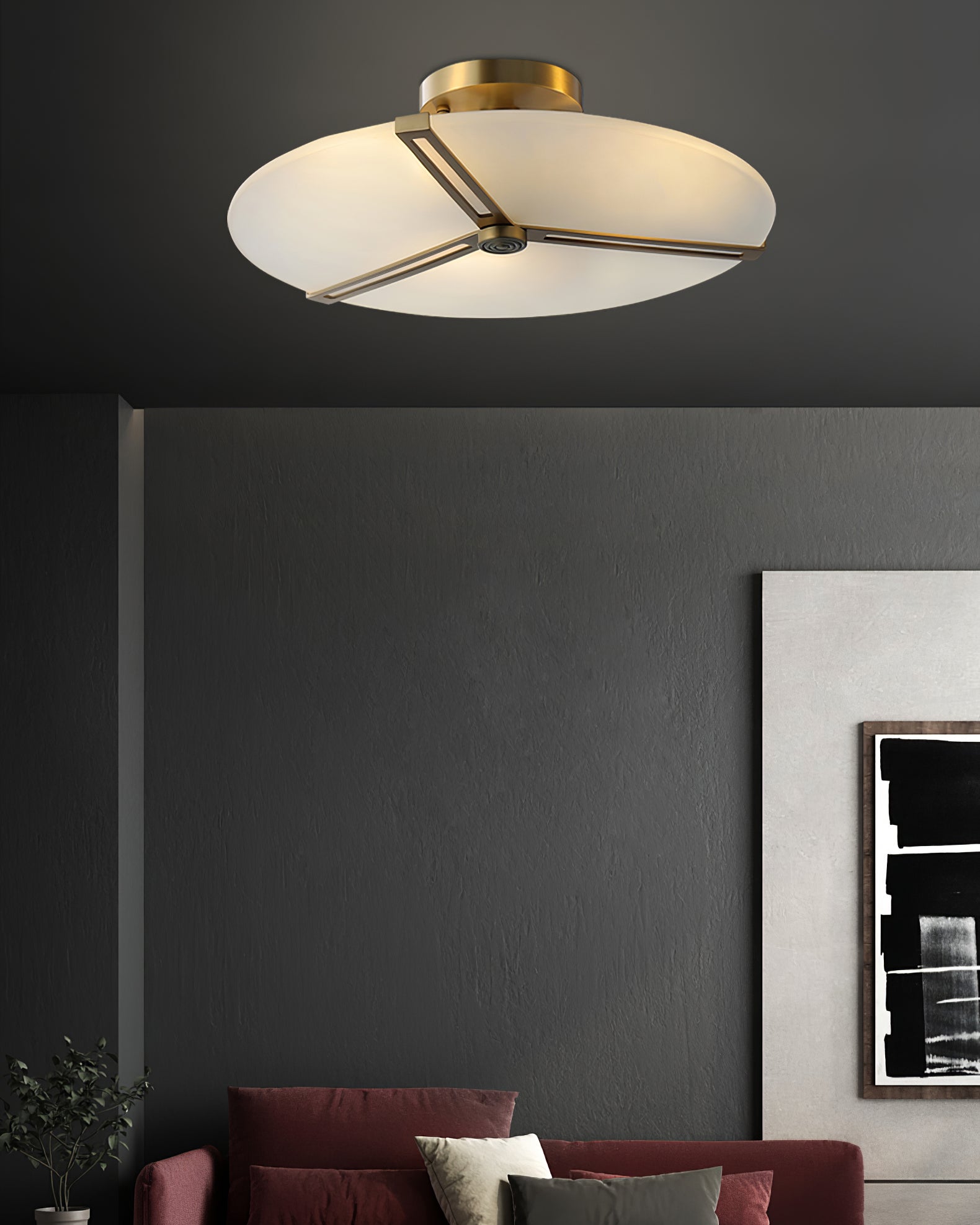 WINTHORPE RUSTIC IRON CEILING LANTERN