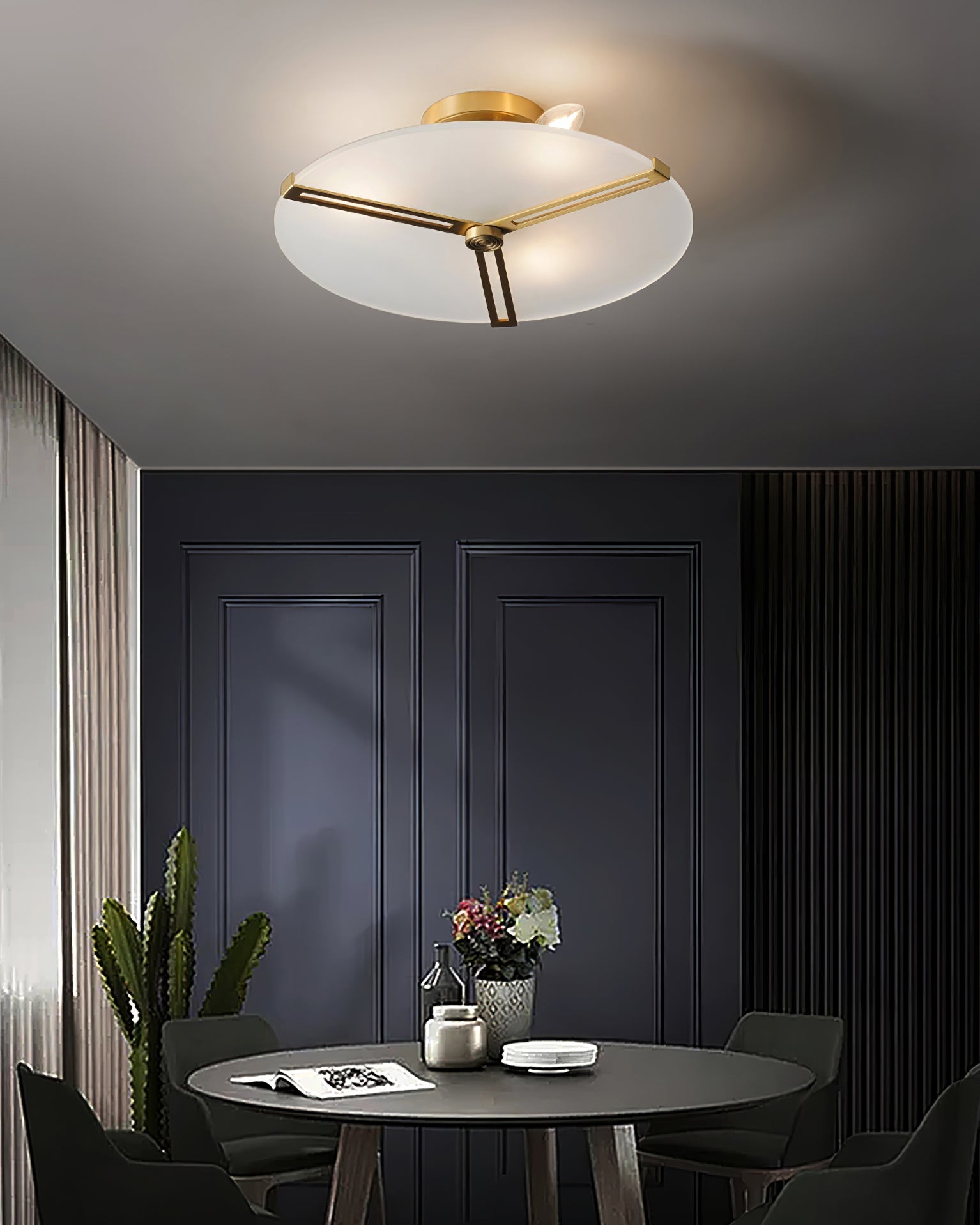WINTHORPE RUSTIC IRON CEILING LANTERN