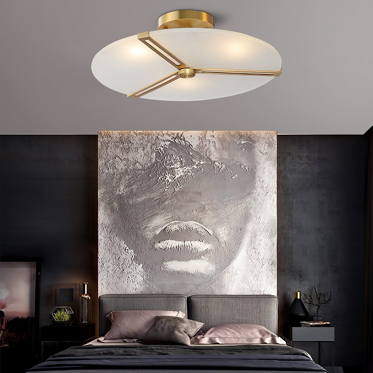 WINTHORPE RUSTIC IRON CEILING LANTERN