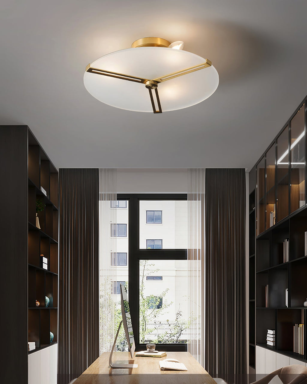 WINTHORPE RUSTIC IRON CEILING LANTERN