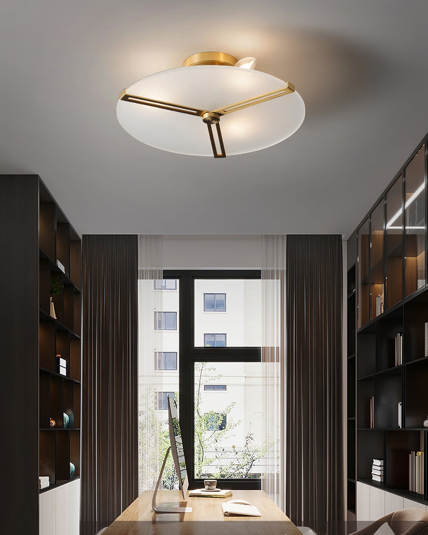 WINTHORPE RUSTIC IRON CEILING LANTERN