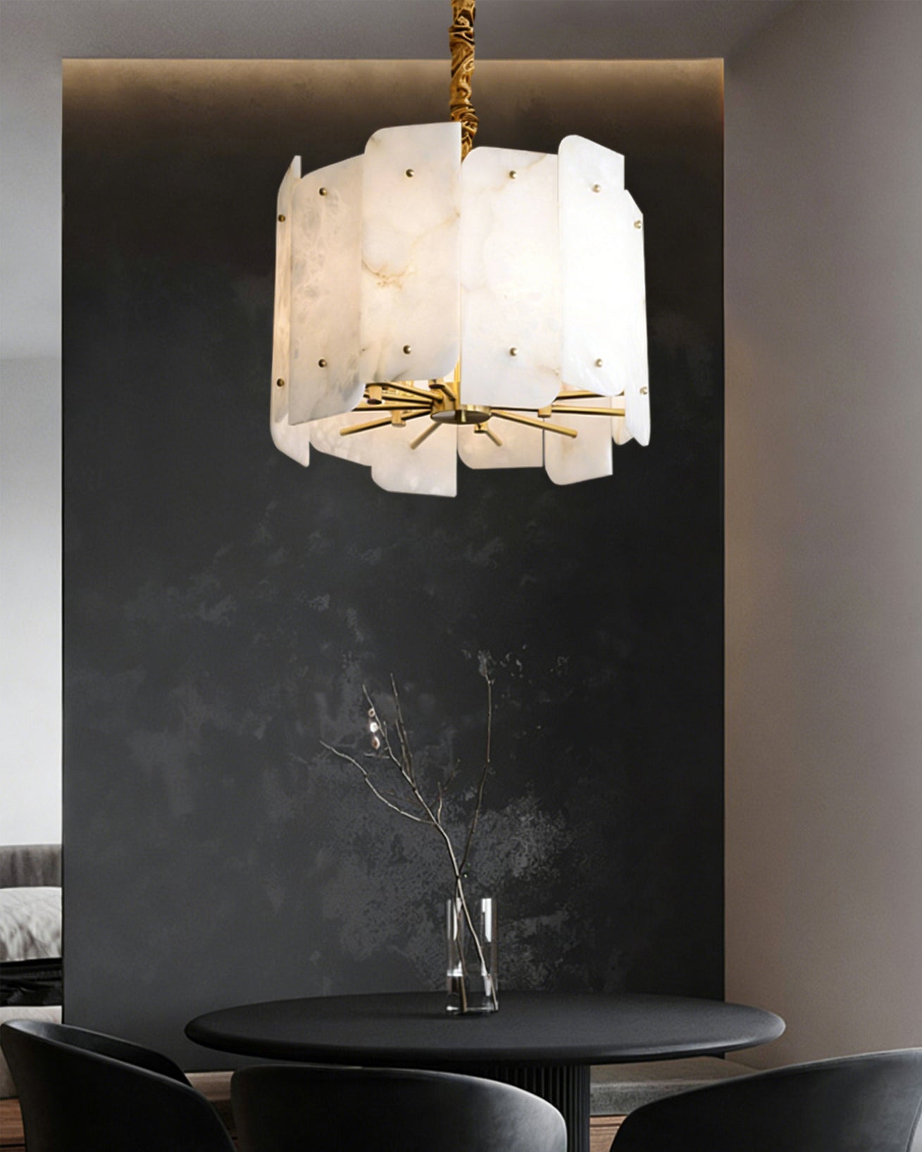 Whitmore Creamstone Cascade Chandelier