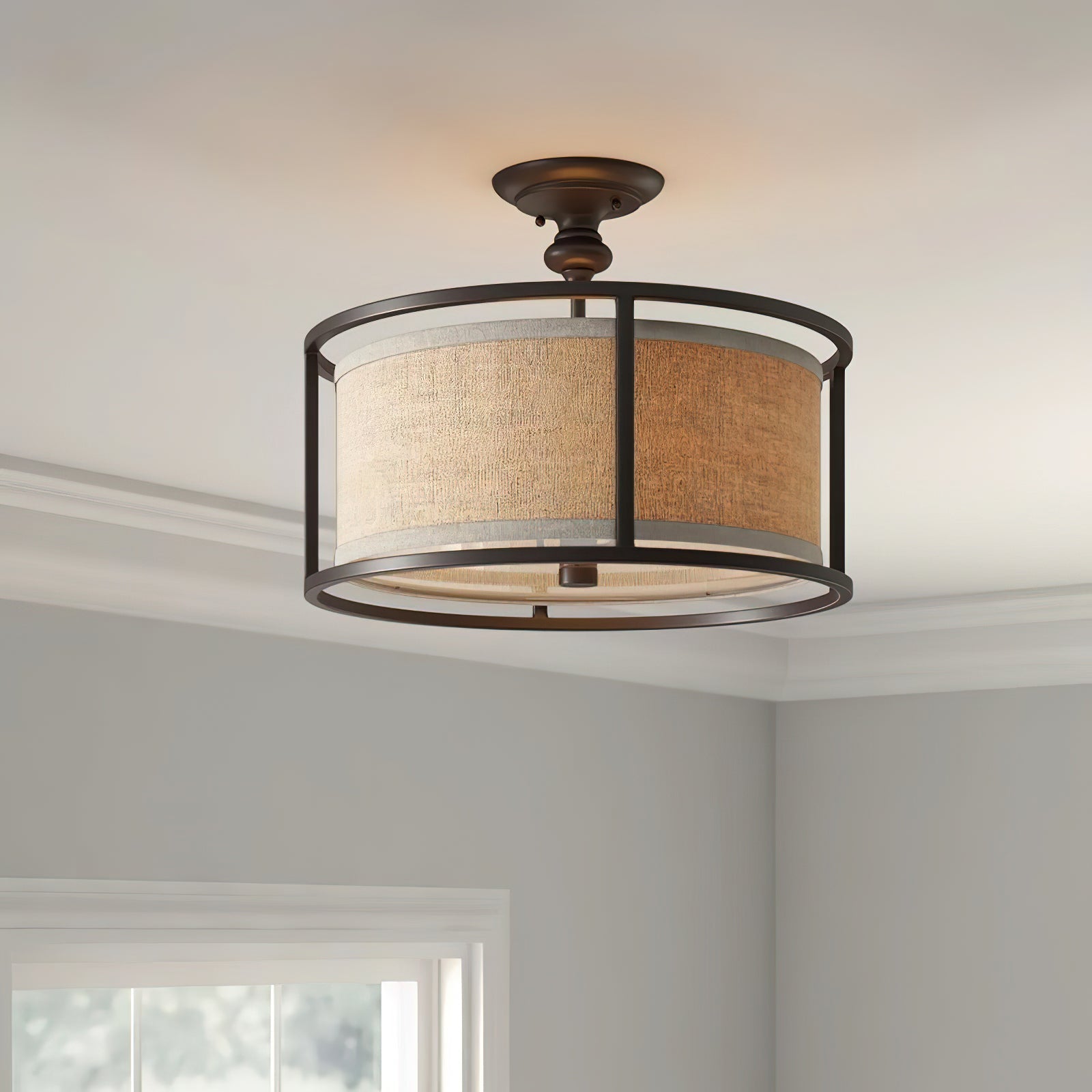RAVENHALL RUSTIC WOODEN CEILING LANTERN