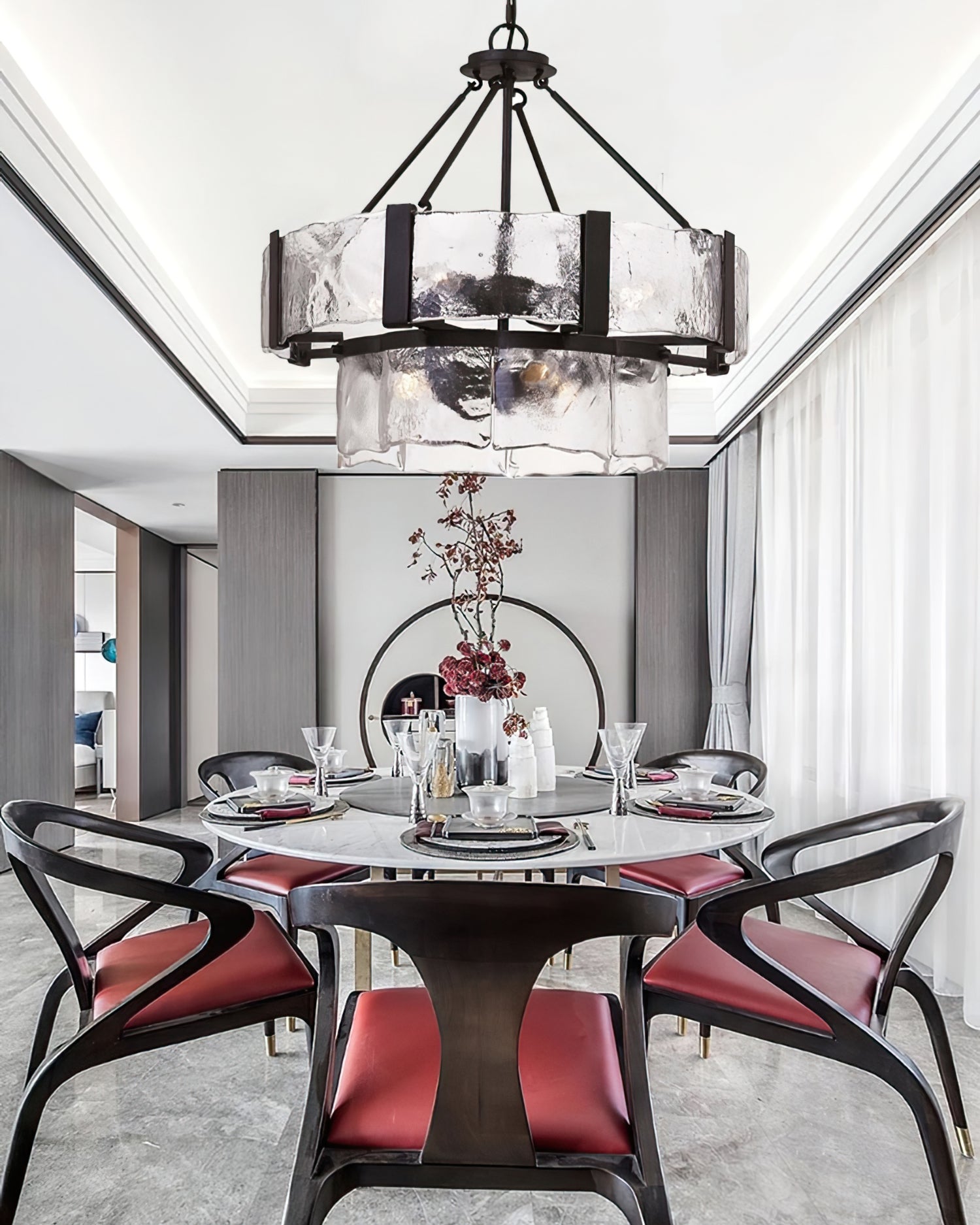 WINDSOR CRYSTAL DROPLET LUMINAIRE