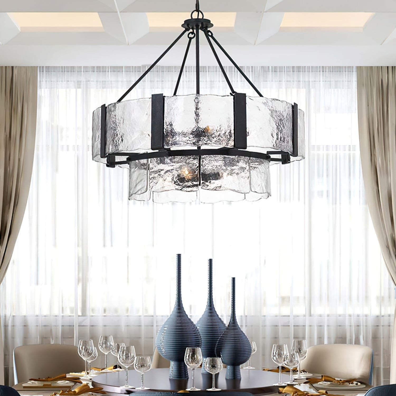WINDSOR CRYSTAL DROPLET LUMINAIRE